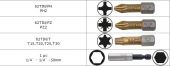Набор бит из легированной стали под винты Phillips, Pozidriv и Torx® BAHCO 62TIN/7-1 — фото 2