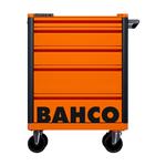 Инструментальная тележка с 5 ящиками и защитными бортами,красная BAHCO Арт. 1472K5RED