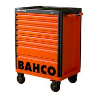 Инструментальная тележка с 9 ящиками PREMIUM,белая BAHCO Арт.1477K8WHITE — фото 1
