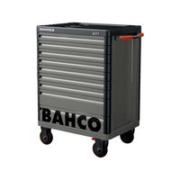 Инструментальная тележка с 9 выдвижными ящиками и защитными бортами от любого механического воздействия. Система фиксации предотвращает непроизвольное открывание ящиков BAHCO Арт. 1477K9BLACK — фото 5