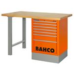 Верстак с выдвижными ящиками,деревянная  столешница BAHCO Арт. 1495K7CWB18TW