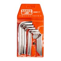 Набор никелированных шестигранников метрических размеров BAHCO 1998M/11T — фото 2