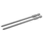 2 Х Биты под винты Pozidriv PZ2 125мм 1/4 BAHCO Арт. 59S/125PZ2-2P