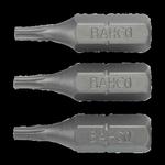 1/4"Биты 3шт. под винты TORX  T3 25мм BAHCO Арт. 59S/T3-3P