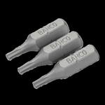 1/4"Биты 3шт. под винты TORX  T5 25мм BAHCO Арт. 59S/T5-3P