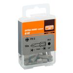 2 Х Биты под винты Philips PH3 25мм 1/4  особо прочная BAHCO Арт. 61H/PH3-2P