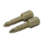 2 Х Биты под винты Pozidriv PZ3 25мм 1/4  особо прочная BAHCO Арт. 61H/PZ3-2P