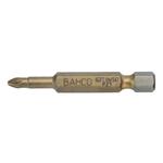 2 Х Биты под винты Pozidriv PZ1 50мм 1/4  TIN BAHCO Арт. 62TIN/50PZ1-2P
