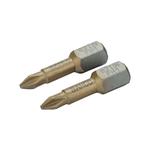 2 Х Биты под винты Philips PH3 25мм 1/4  TIN BAHCO Арт. 62TIN/PH3-2P