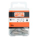 1/4"Биты 2 шт.под винты Pozidriv  PZ3 25мм BAHCO Арт. 62TIN/PZ3-2P