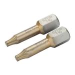 2 Х Биты T40 25мм 1/4  TIN BAHCO Арт. 62TIN/T40-2P