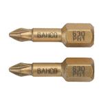 2 Х Биты под винты Philips PH3 25мм 1/4 с алмазным покрытием BAHCO Арт. 63D/PH3-2P