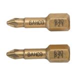 2 Х Биты под винты Pozidriv PZ3 25мм 1/4 с алмазным покрытием BAHCO Арт. 63D/PZ3-2P