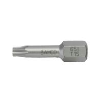 2X Биты T10 25MM 1/4из нержавеющей стали BAHCO Арт. 65I/T10-2P — фото 2