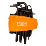 Набор оксидированных шестигранников под винты TORX® BAHCO BE-9585