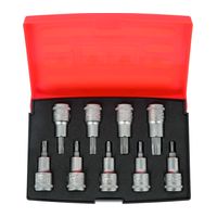 1/2" набор торцевых головок со вставками TORX, 9 пр. BAHCO Арт. S9TORX