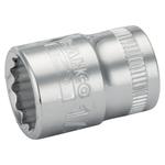 3/8" Торцевая головка 12-гранная,17/32" BAHCO Арт. SBA7400DZ-17/32 — фото 1
