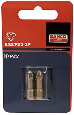 Биты под винты Pozidriv 25 мм BAHCO 63D/PZ 2P ― BAHCO SHOP