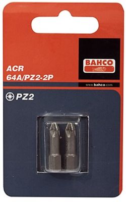 Биты под винты Pozidriv 25 мм BAHCO 64A/PZ 2P ― BAHCO SHOP