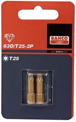 Биты под винты TORX® 25 мм BAHCO 63D/T 2P ― BAHCO SHOP