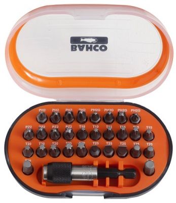 Набор бит под винты со шлицем, шестигранным гнездом, Phillips, Pozidriv и TORX® BAHCO 59S/31-1 ― BAHCO SHOP