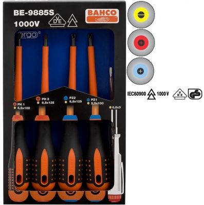 Наборы комбинированных отверток ERGO™ BAHCO BE-9885S ― BAHCO SHOP