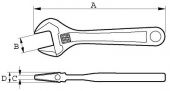 Разводные ключи ERGO™ Серия 90 BAHCO 90C